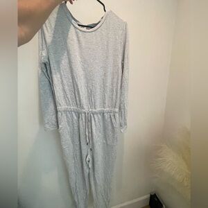 Banana republic light grey jumpsuit